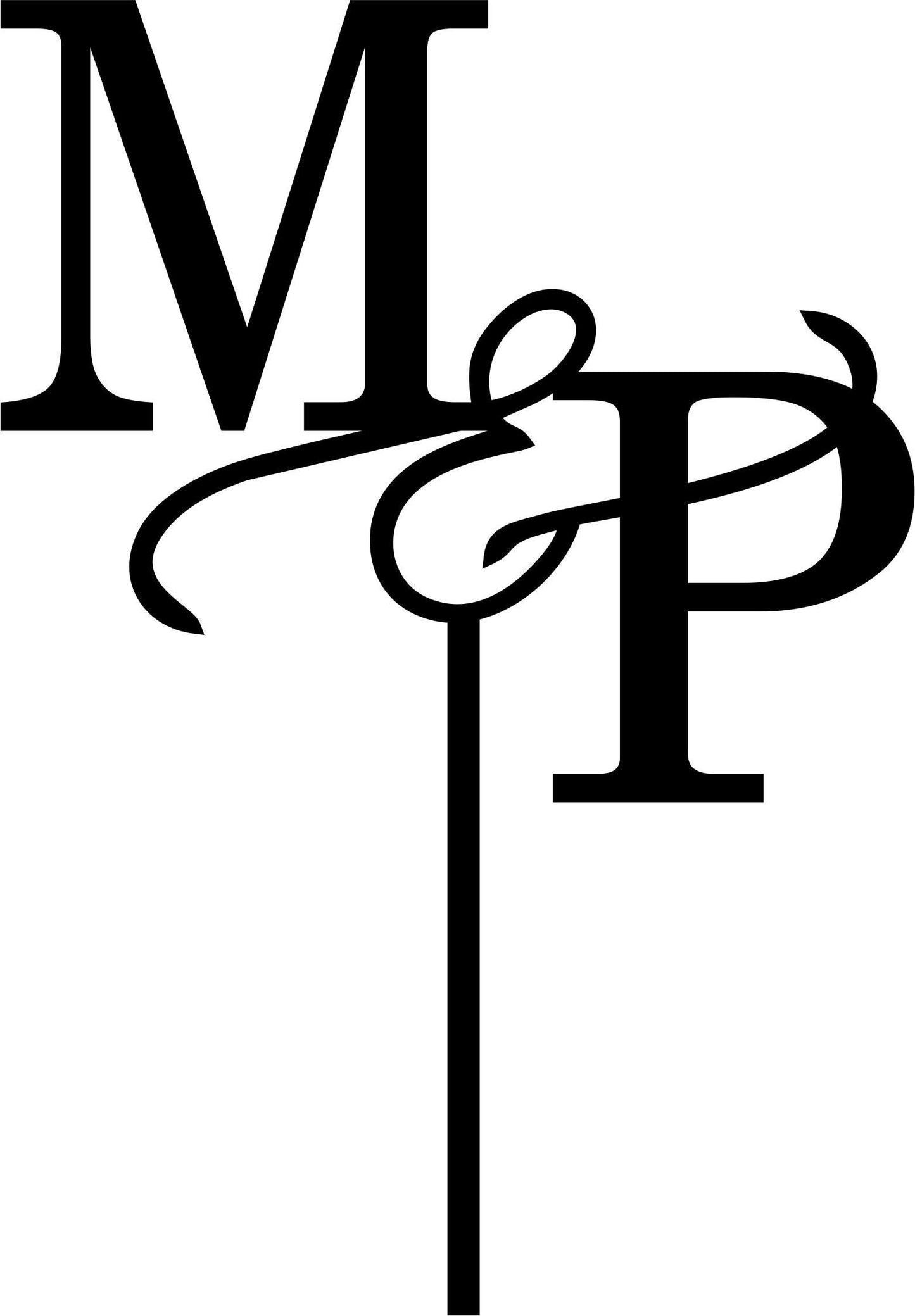 Personalized Monogram Wedding Cake Topper: Rustic Birch Wood Initial