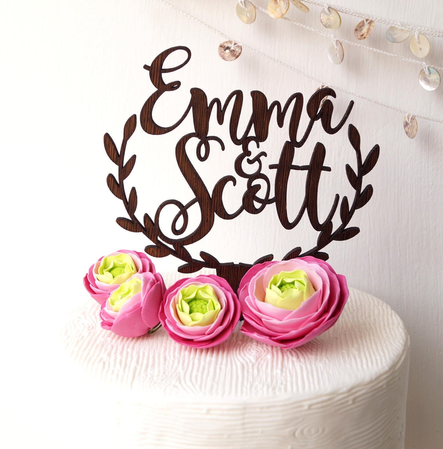 Wedding cake topper, personalized rustic cake topper, wooden cake topper, cake topper, custom cake topper, your choice of wood