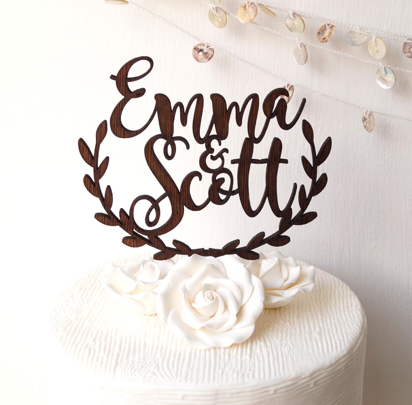 Wedding cake topper, personalized rustic cake topper, wooden cake topper, cake topper, custom cake topper, your choice of wood