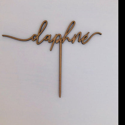 Personalized Wedding Cake Toppers - Two Custom Names - Bride and Groom - Mr and Mrs