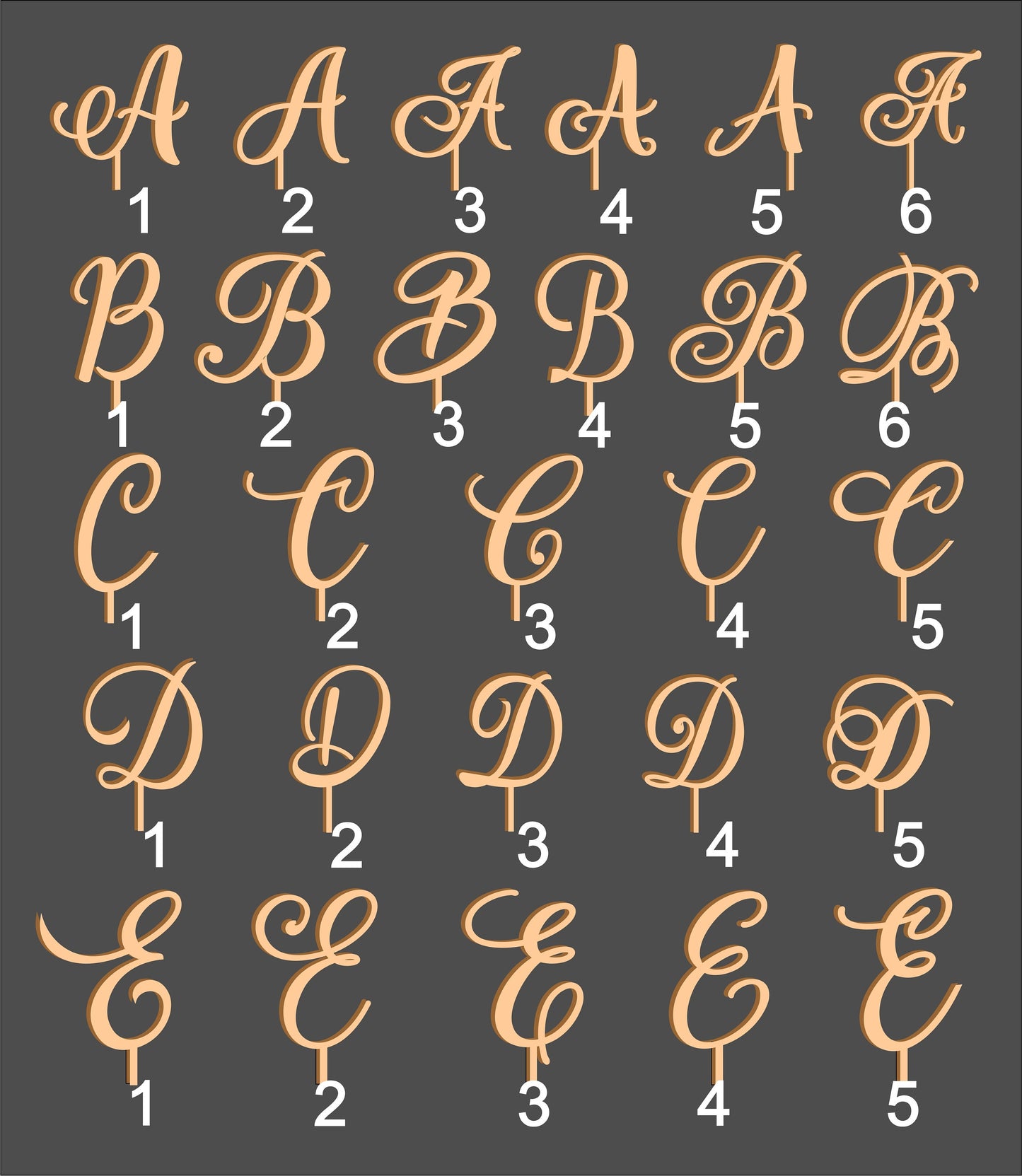 Rustic Wedding Cake Topper: Initial Monogram, Birch Wood