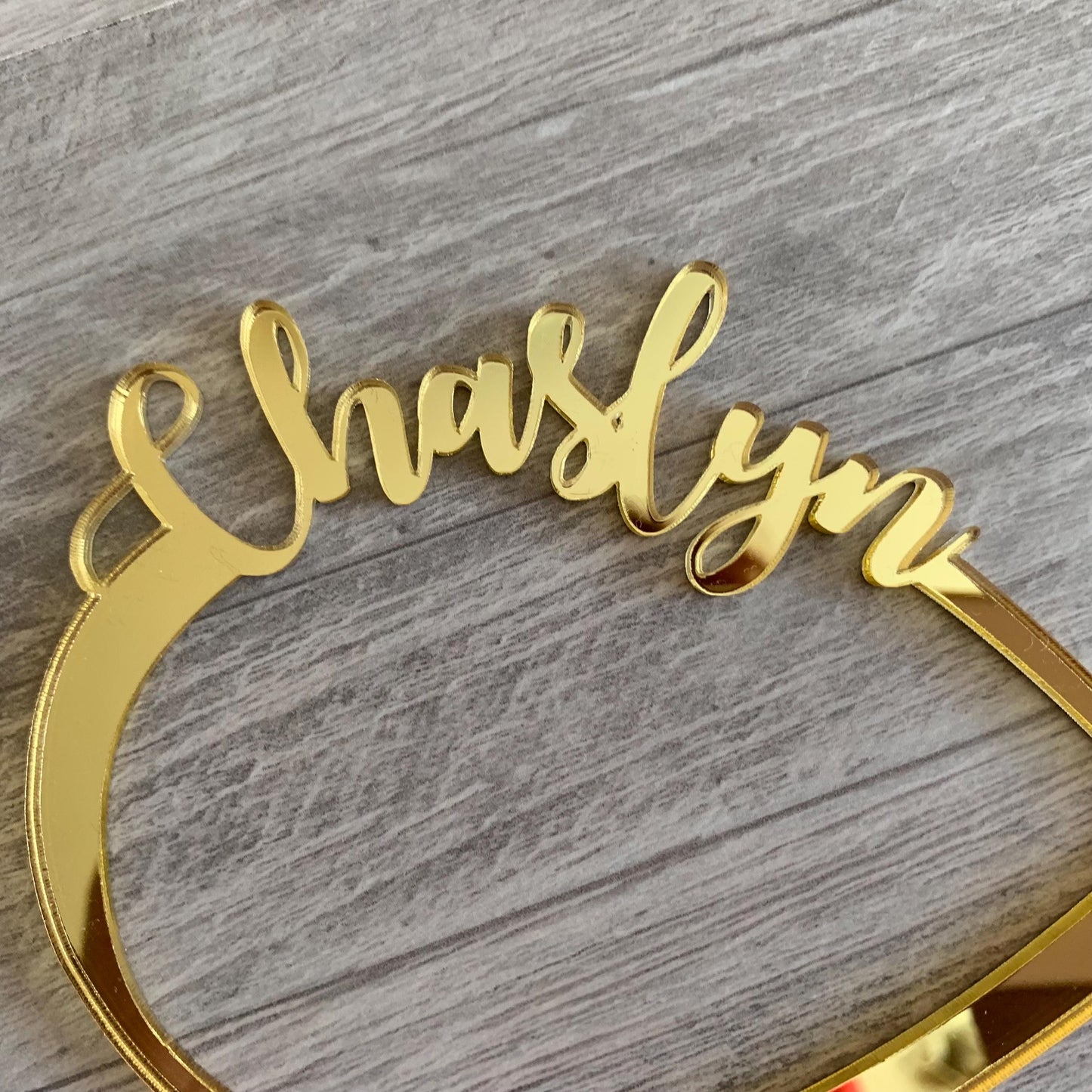 Infinity Cake Topper with Custom Name, Personalized Wedding Decor - Forever Love